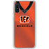 NFL Cincinnati Bengals Team Jersey Galaxy A10e Clear Case