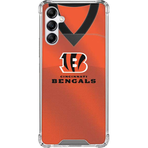 NFL Cincinnati Bengals Team Jersey Galaxy A14 5G Clear Case