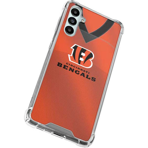 NFL Cincinnati Bengals Team Jersey Galaxy A14 5G Clear Case