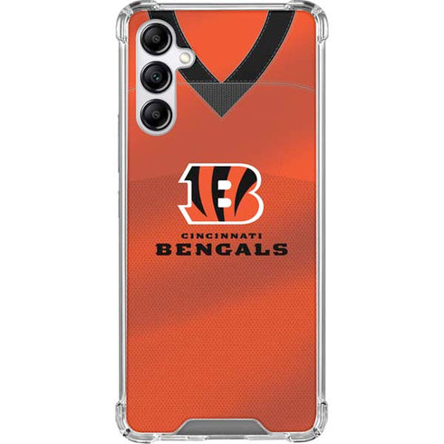 NFL Cincinnati Bengals Team Jersey Galaxy A15 5G Clear Case