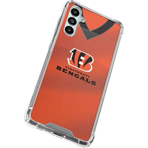 NFL Cincinnati Bengals Team Jersey Galaxy A15 5G Clear Case