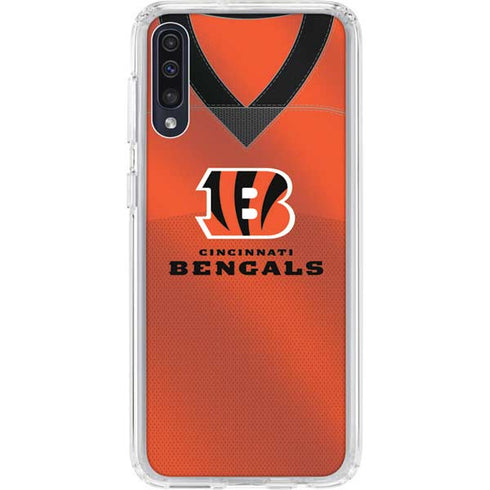 NFL Cincinnati Bengals Team Jersey Galaxy A50 Clear Case