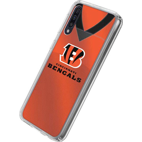 NFL Cincinnati Bengals Team Jersey Galaxy A50 Clear Case