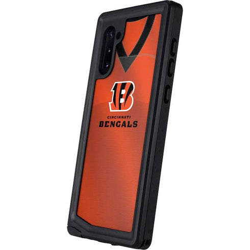 NFL Cincinnati Bengals Team Jersey Galaxy Note 10 Waterproof Case