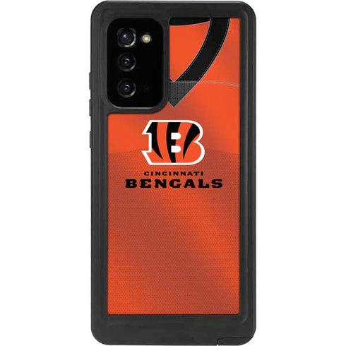 NFL Cincinnati Bengals Team Jersey Galaxy Note20 5G Waterproof Case