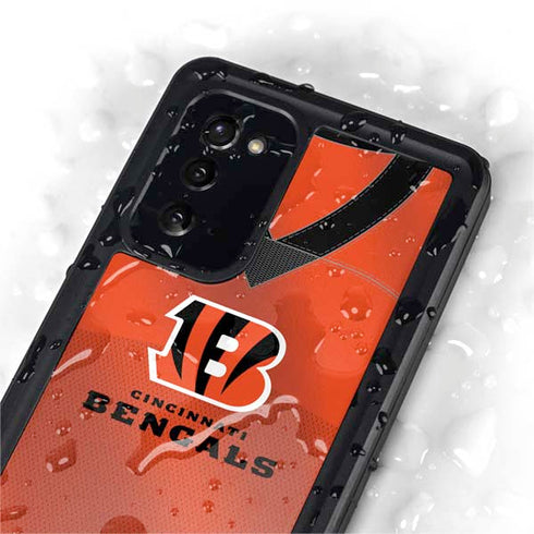 NFL Cincinnati Bengals Team Jersey Galaxy Note20 5G Waterproof Case