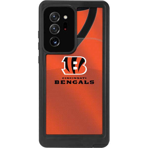 NFL Cincinnati Bengals Team Jersey Galaxy Note20 Ultra 5G Waterproof Case