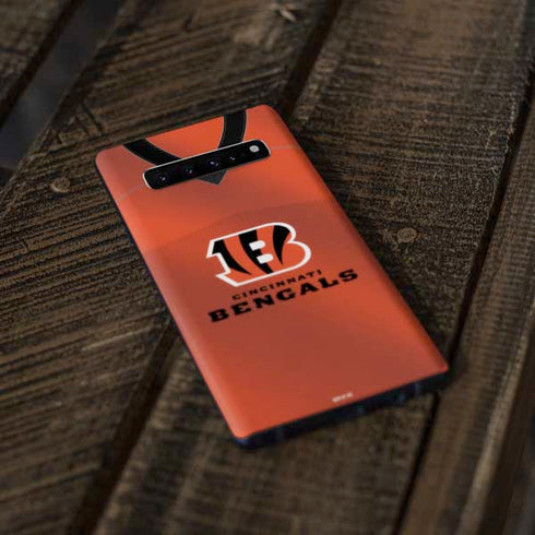 NFL Cincinnati Bengals Team Jersey Galaxy S10 Plus Skin