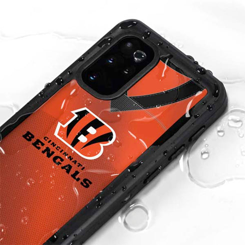 NFL Cincinnati Bengals Team Jersey Galaxy S20 Plus Waterproof Case
