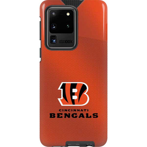NFL Cincinnati Bengals Team Jersey Galaxy S20 Ultra 5G Pro Case