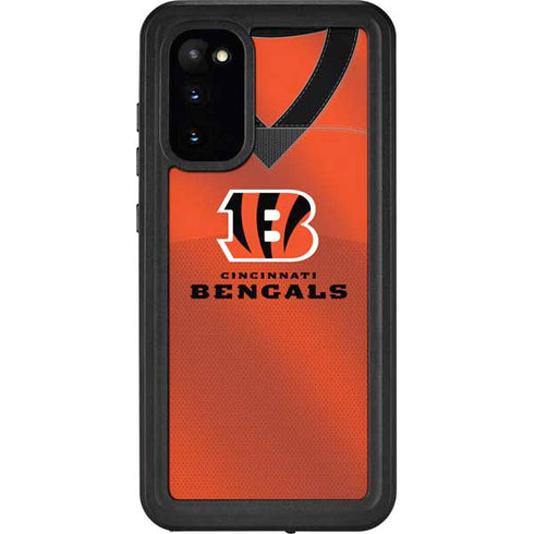 NFL Cincinnati Bengals Team Jersey Galaxy S20 Waterproof Case