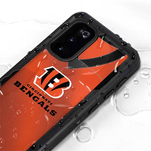 NFL Cincinnati Bengals Team Jersey Galaxy S20 Waterproof Case