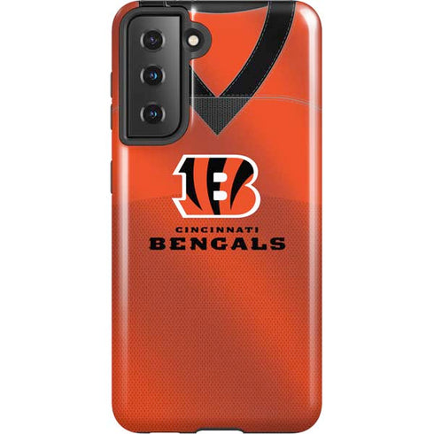 NFL Cincinnati Bengals Team Jersey Galaxy S21 5G Pro Case