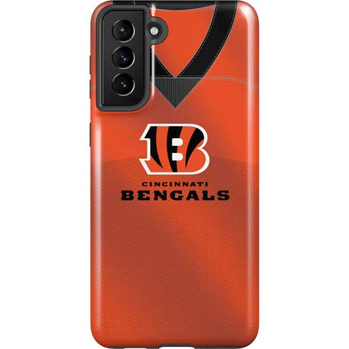 NFL Cincinnati Bengals Team Jersey Galaxy S21 Plus 5G Pro Case