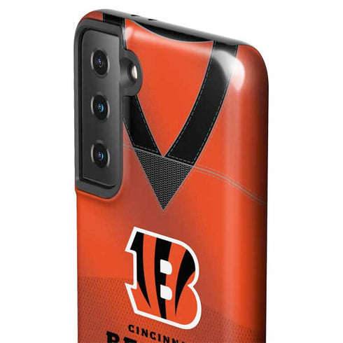 NFL Cincinnati Bengals Team Jersey Galaxy S21 Plus 5G Pro Case