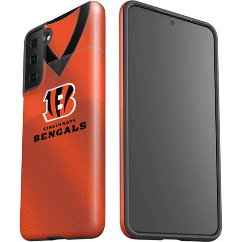 NFL Cincinnati Bengals Team Jersey Galaxy S21 Plus 5G Pro Case