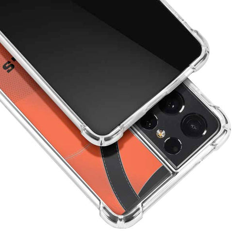 NFL Cincinnati Bengals Team Jersey Galaxy S21 Ultra 5G Clear Case