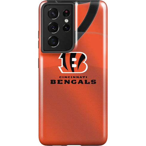 NFL Cincinnati Bengals Team Jersey Galaxy S21 Ultra 5G Pro Case