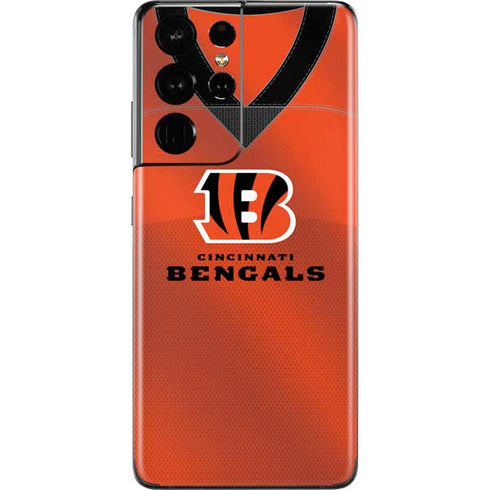 NFL Cincinnati Bengals Team Jersey Galaxy S21 Ultra 5G Skin