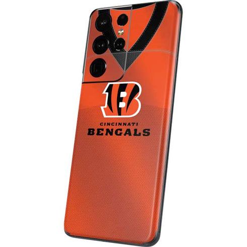 NFL Cincinnati Bengals Team Jersey Galaxy S21 Ultra 5G Skin