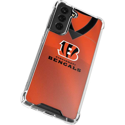 NFL Cincinnati Bengals Team Jersey Galaxy S22 Plus Clear Case