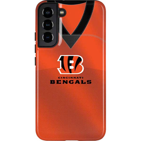 NFL Cincinnati Bengals Team Jersey Galaxy S22 Plus Pro Case