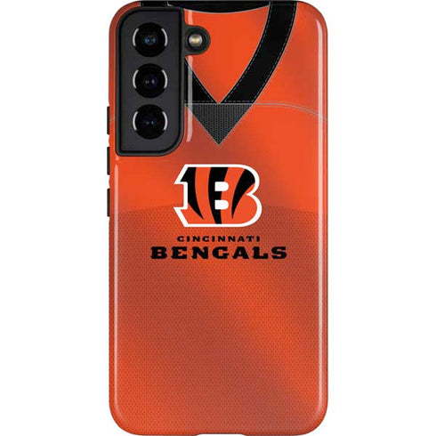 NFL Cincinnati Bengals Team Jersey Galaxy S22 Pro Case
