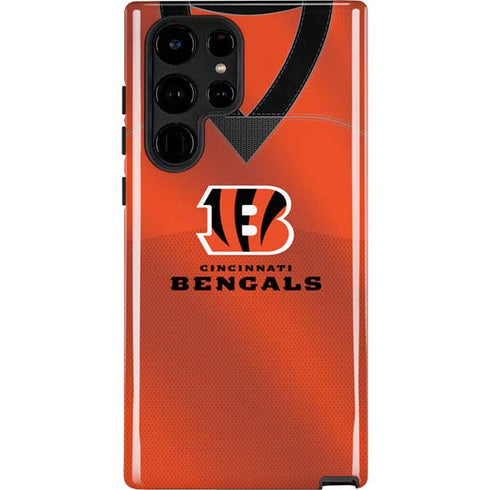 NFL Cincinnati Bengals Team Jersey Galaxy S22 Ultra Pro Case