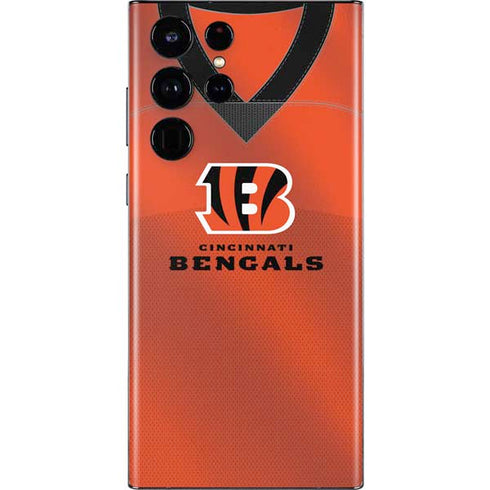 NFL Cincinnati Bengals Team Jersey Galaxy S22 Ultra Skin