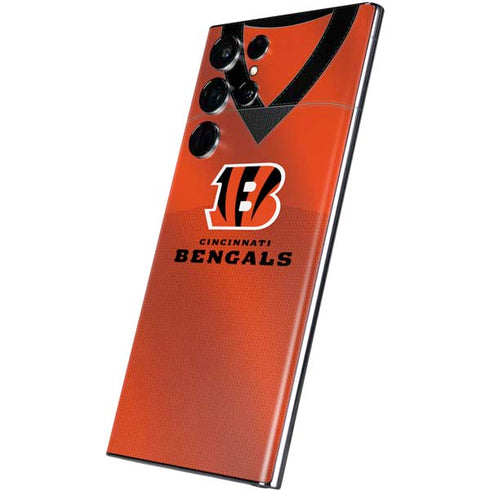NFL Cincinnati Bengals Team Jersey Galaxy S22 Ultra Skin