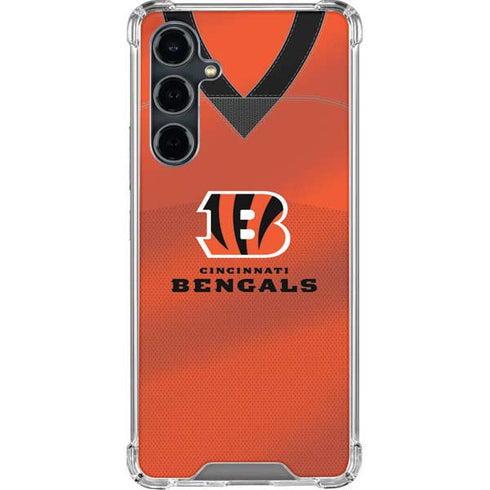 NFL Cincinnati Bengals Team Jersey Galaxy S23 FE Clear Case