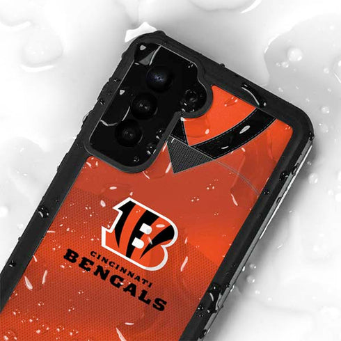 NFL Cincinnati Bengals Team Jersey Galaxy S23 Plus Waterproof Case