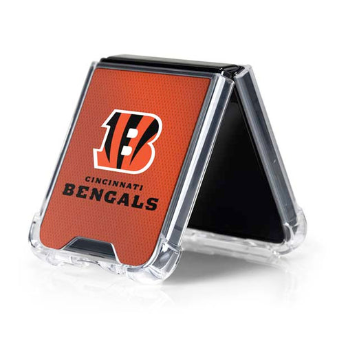 NFL Cincinnati Bengals Team Jersey Galaxy Z Flip5 5G Clear Case