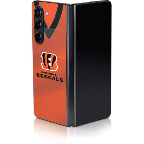 NFL Cincinnati Bengals Team Jersey Galaxy Z Fold5 5G Skin
