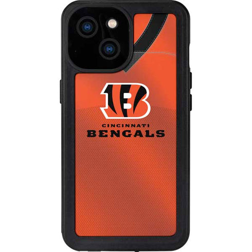 NFL Cincinnati Bengals Team Jersey iPhone 13 Mini Waterproof Case