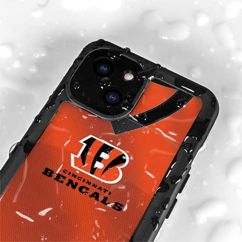 NFL Cincinnati Bengals Team Jersey iPhone 13 Mini Waterproof Case