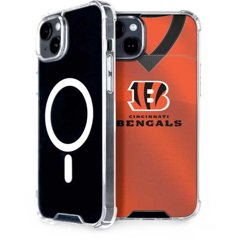 NFL Cincinnati Bengals Team Jersey iPhone 15 Plus MagSafe Case