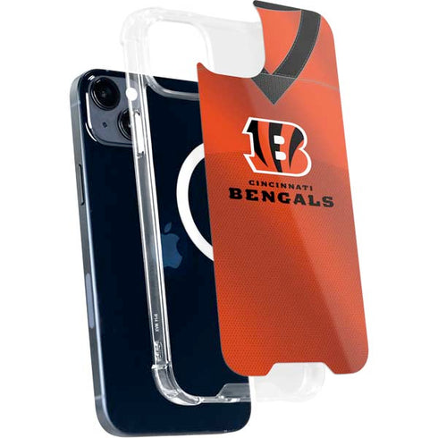 NFL Cincinnati Bengals Team Jersey iPhone 15 Plus MagSafe Case