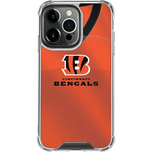 NFL Cincinnati Bengals Team Jersey iPhone 15 Pro Clear Case