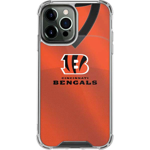 NFL Cincinnati Bengals Team Jersey iPhone 14 Pro Max Clear Case