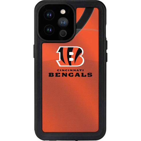 NFL Cincinnati Bengals Team Jersey iPhone 14 Pro Max Waterproof Case