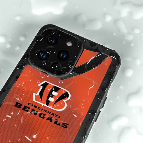 NFL Cincinnati Bengals Team Jersey iPhone 14 Pro Max Waterproof Case
