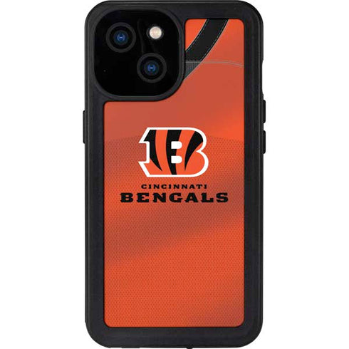 NFL Cincinnati Bengals Team Jersey iPhone 15 Waterproof Case