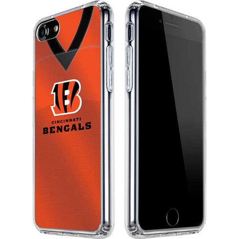 NFL Cincinnati Bengals Team Jersey iPhone SE (2nd & 3rd Gen) Clear Case