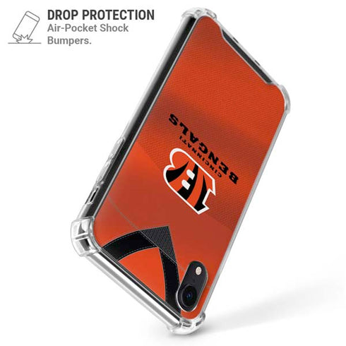 NFL Cincinnati Bengals Team Jersey iPhone XR Clear Case