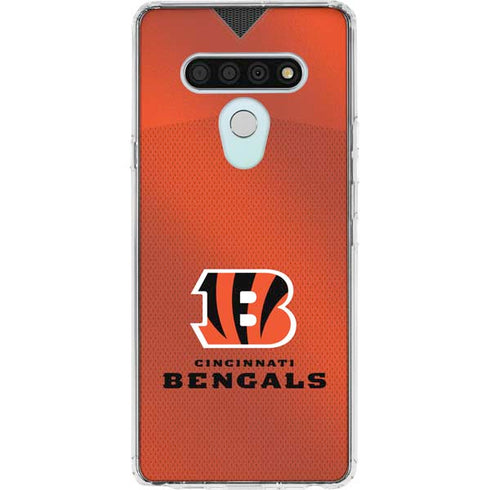 NFL Cincinnati Bengals Team Jersey LG Stylo 6 Clear Case