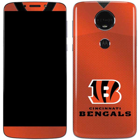 NFL Cincinnati Bengals Team Jersey Moto E5 Plus Skin