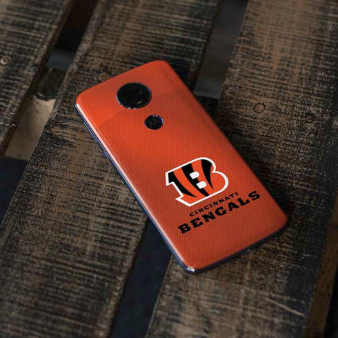 NFL Cincinnati Bengals Team Jersey Moto E5 Plus Skin