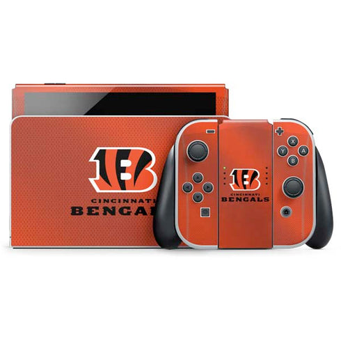 NFL Cincinnati Bengals Team Jersey Nintendo Switch OLED (2021) Skin