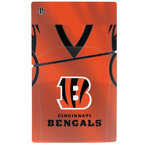 NFL Cincinnati Bengals Team Jersey PS5 Slim Disk Console Skin